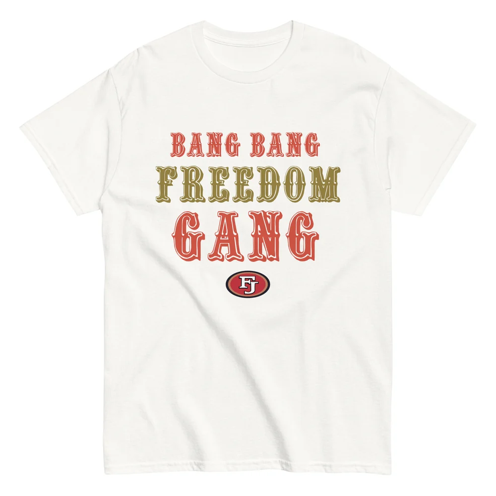 Bang Bang Freedom Gang tee, white