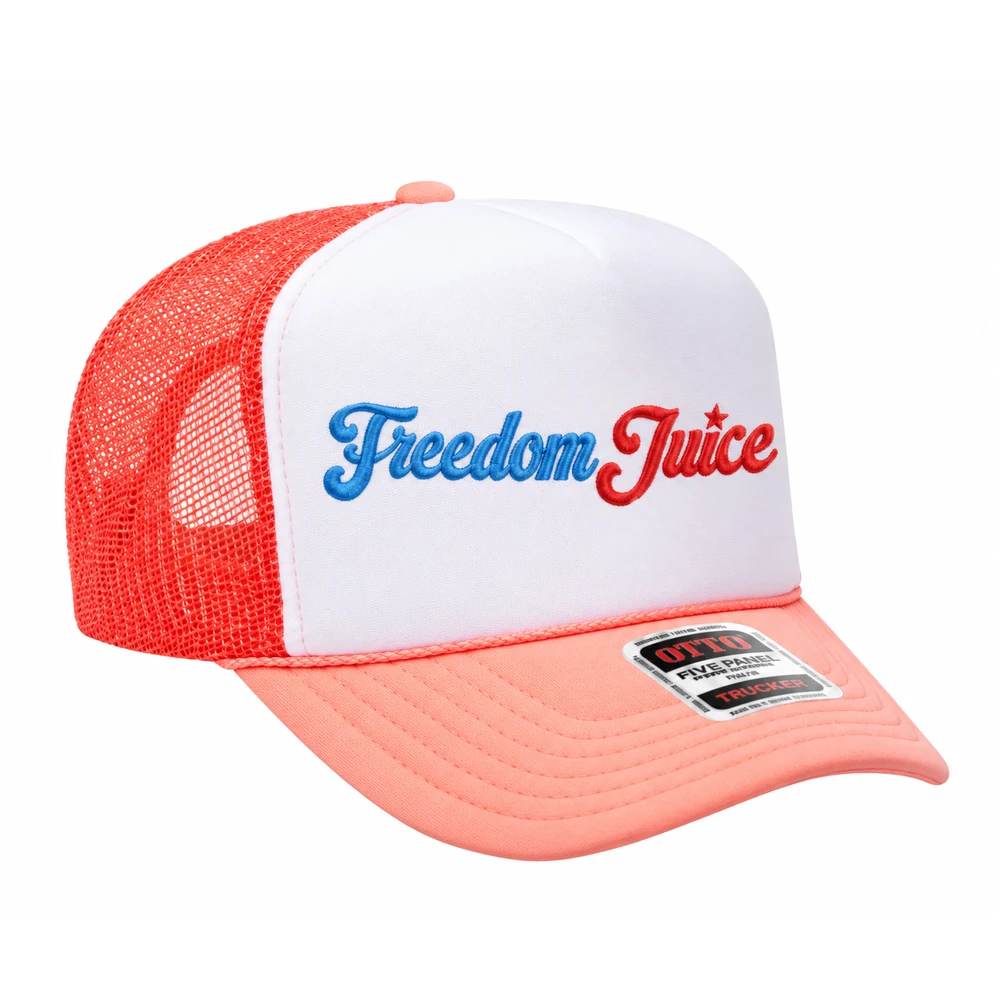 Freedom Juice Rope Trucker — Coral, Freedom Juice hat